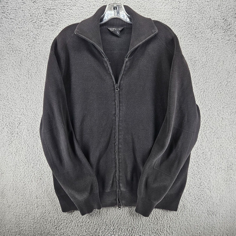 J. Ferrar Men's Winter Jacket Black Size XL Long Sleeve Full‎ Zip